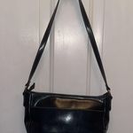 Liz Claiborne Crazy Horse Black Shoulder Bag purse vintage Photo 4