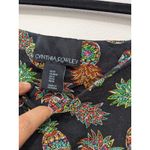 Cynthia Rowley  Dress Pineapple Print Sleeveless Black Size Medium Photo 2