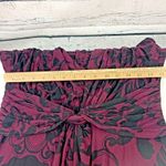 Soma  Purple Black Floral Ultra Soft Stretch Twist Detail Dress [Size‎ Large] Photo 3