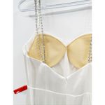 Mac Duggal  12428 White Charmeuse Rhinestone Strap Trumpet Gown 2 NEW Photo 6