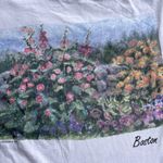 Fruit of the Loom Vintage Groan & mc gurn women’s Boston Flower Shirt Single Stich USA Made Sz L Photo 8