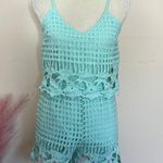 AQUA by Bloomingdale’s • Crochet cut out romper Photo 2