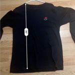 Eighty Eight  Long Sleeve shirt printed rose size medium lack unisex m trendy Photo 7