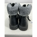 Womans Black Faux Leather Photo 4