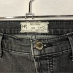 Free People Black Washed Fishnet Distressed Skinny Jeans 27 Photo 43