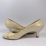 Antonio Melani  Cream Metallic Patent Leather Open Toe Heels 9 1/2 M Fairy Photo 3