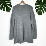 Caslon Open Front Longline Cardigan in Heather Grey Photo 3