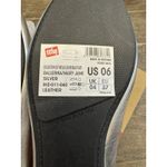 FitFlop Ballerina Mary Jane Flats Women's Size 6 Silver Leather Delicato Bow Photo 9