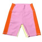 Wilo Ribbed Pink Orange Yellow Biker Shorts Size M Photo 1
