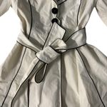 Laundry by Shelli Segal Laundry by Design Large White Black Belted‎ Trench Coat Rain Jacket* Photo 5