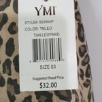 Ymi  Jeans High Rise Shorts Tan Leopard Size 3 / 26 Photo 2