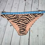 J.Crew Curved-waist cheeky bikini bottom in zebra stripe XXL NWT Photo 7