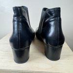Paul Green  Womens Ankle Heeled Boots Almond Toe Black Leather 90s size 5.5 Photo 1