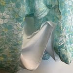 Tyler Boe Aqua Daisy Floral Midi Skirt Cottage Fairy Coastal Granddaughter Sz 8 Blue Photo 7