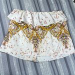 Free People  Intimately Strapless Tube Top Ruffle Paisley Top Size Small #1349-LA Photo 2