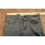 We The Free  Jeans Womens 25 Distressed Faded Black Embroidered Floral Cropped Photo 7