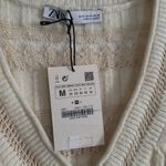 ZARA Cream V-Neck Sweater NWT Photo 1