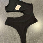 Missguided  black cut out bodysuit size 10 Photo 0
