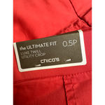 Chico's  The Ultimate Fit Luxe twill utility crop Pink shorts 0.5P/ 6P Photo 6