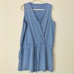 Vineyard Vines Sleeveless Sankaty Romper Cover-Up Blue White Women’s Size XL Photo 6