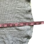 Free People We the Free Lover Rib Thermal Oversized Boho Keyhole Back Gray Small Photo 7