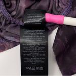 Pilcro Collared Mesh Button Down Shirt Size Small Dark Purple Floral Sheer Top Photo 11