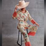 ZARA  JUNGLE PRINT LONG SLEEVE BLOUSE SHIRT PAJAMA STYLE TOP SIZE XS NEW Photo 3