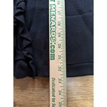 Talbots  Women Size Medium Full Zip Ruffle Cardigan Sweater Cotton Blend Office Photo 2