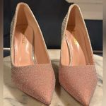 Stilettos BigTree 2 Tone Glitter Silver & Pink Pointed Toe Metals Sz. 42 Photo 1