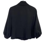 CAbi Abbott Jacket Blazer Puff Lantern Statement Sleeve Button Front Black 6 Photo 7