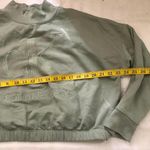 Calvin Klein Green cropped Streetwear crop sweatshirt sweater long sleeve mock neck XL Excellent condition Measurement in pics Photo 3