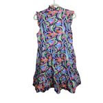 Amanda Uprichard Poplin Tiered Mini Dress in Waterlily Floral Sz. S Photo 1