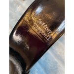 Jeffrey Campbell Black Patent Quilted Platform Block Heel Mules Slides Size 6 Photo 3