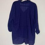 J.Jill  Button Down Baby Doll Window Pane Shirt XL Photo 6