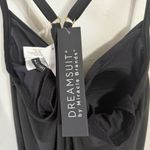 Black Backless Camisole Swim Top with Plunging V Photo 2
