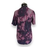 Old Navy  Womens Tee Size S Soft Washed Purple‎ Tie Dye Wave Pocket Shirt Photo 2