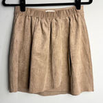 Aritzia Wilfred Free faux suede tan mini skirt Medium Photo 0