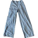 Wild Fable NWOT Blue & White Checkered Flower Pants Women Size Small Medium Photo 0