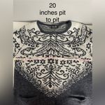 Tivoli of Ireland Nordic Fair Isle Longline Cardigan with Pockets Gray Size M Photo 4