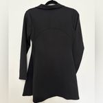 Athleta  Deep Drive A Line Dress Size XSP Black Long Sleeve 1/4 Zip Front Travel Photo 2