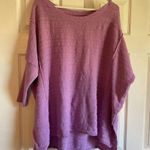 Pilcro  medium purple violet oversized tunic sweater boho raglan comfy lounge Photo 3