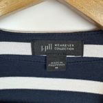 J.Jill Wearever Collection Striped Cardigan Sz M Button Front Nautical Soft Photo 7