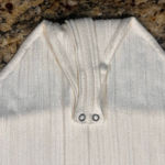 Abercrombie & Fitch Womens XL Body Suit Ivory Long Sleeve Ribbed Cotton Photo 6