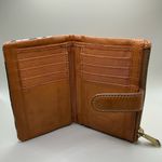 Fossil A Very Rare HTF Vintage Floral Print Leather HTF  Zip Wallet Photo 2