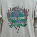 Van Halen 1979 World Tour Band Tee size L White Size L Photo 6