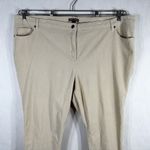 Jessica London Plus Size 28 Corduroy Pants Cream White Straight High Rise 1425 Photo 2