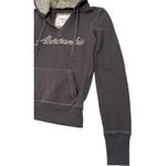 Abercrombie & Fitch Vintage Abercrombie Fitch Womens Medium Gray Sherpa Lined Hoodie Y2K Retro 2000 Photo 1
