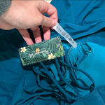 Blooming Jelly Teal Ruffled One-Piece Swimsuit - tummy control middle. Lace up back Photo 2