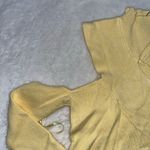 Missguided  yellow cutout cropped sweater Photo 3