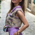 ZARA Floral Embroidered Vest NWT S Photo 2